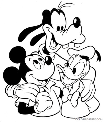 mickey mouse coloring pages and friends Coloring4free