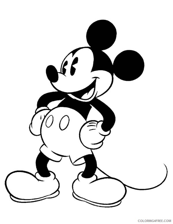 mickey mouse coloring pages for preschoolers Coloring4free