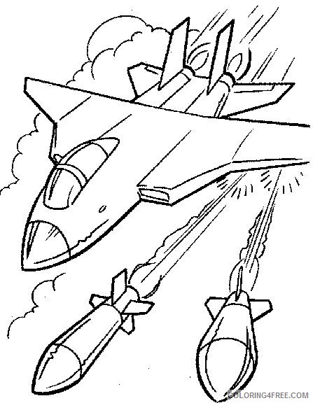 military coloring pages fighter jet Coloring4free