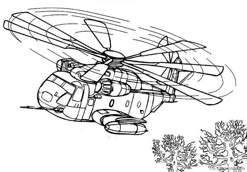 military helicopter coloring pages printable Coloring4free