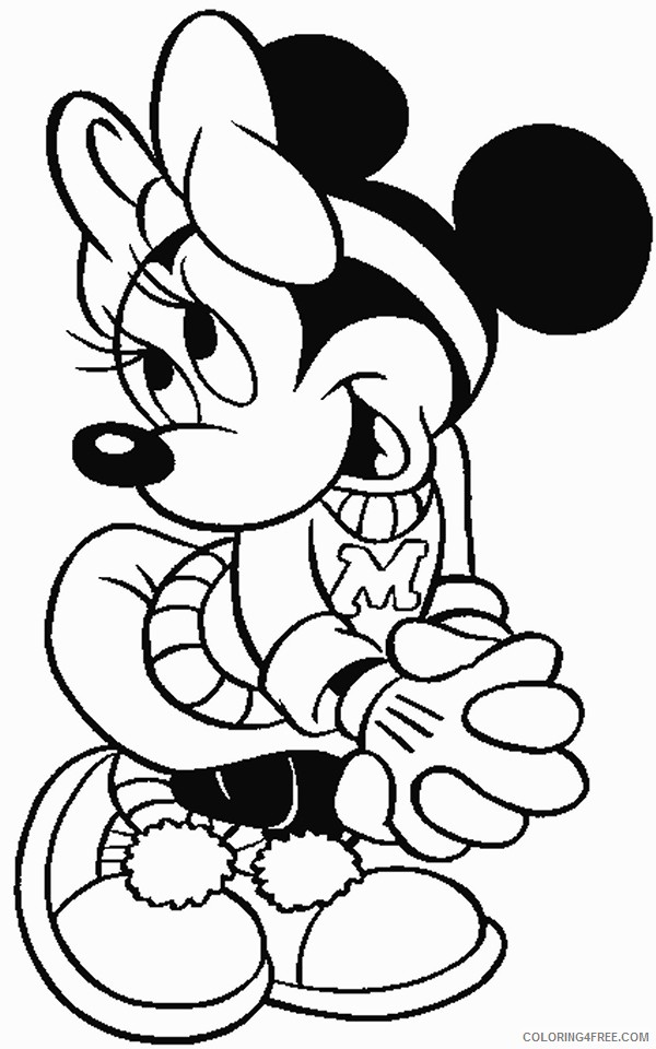minnie mouse coloring pages to print Coloring4free