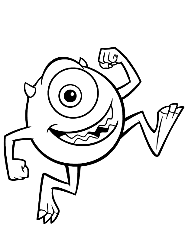 monster coloring pages monster inc Coloring4free
