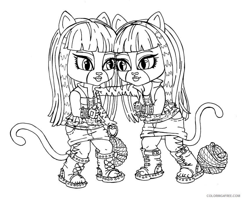 monster high baby coloring pages Coloring4free