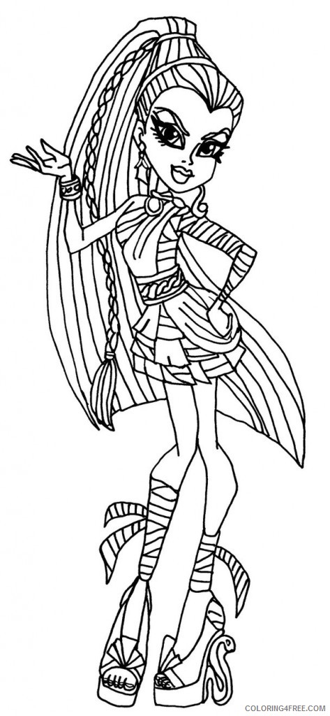 monster high cleo de nile coloring pages Coloring4free