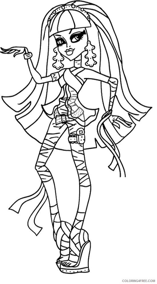 monster high coloring pages cleo de nile Coloring4free