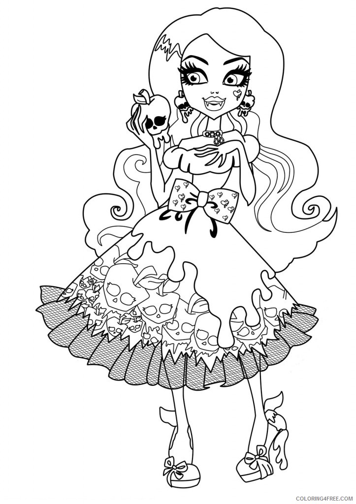 monster high coloring pages draculaura Coloring4free