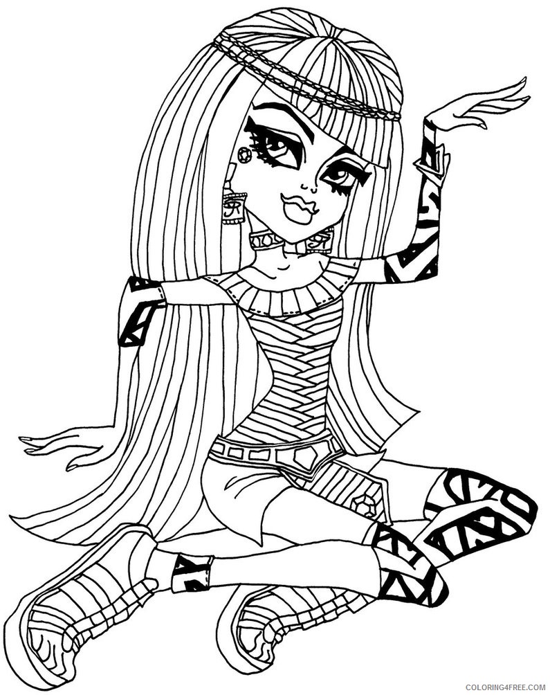 monster high coloring pages frankie stein Coloring4free