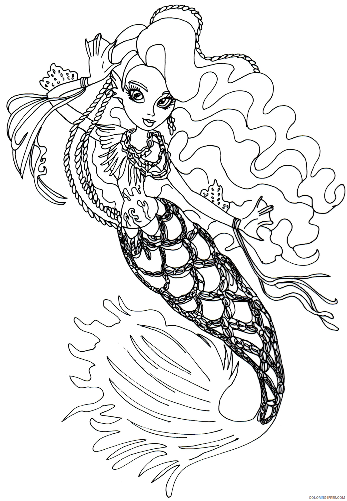 monster high sirena von boo coloring pages Coloring4free