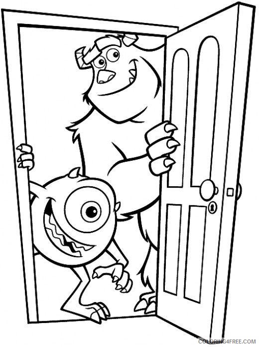 monsters inc coloring pages sullivan mike and sulley Coloring4free