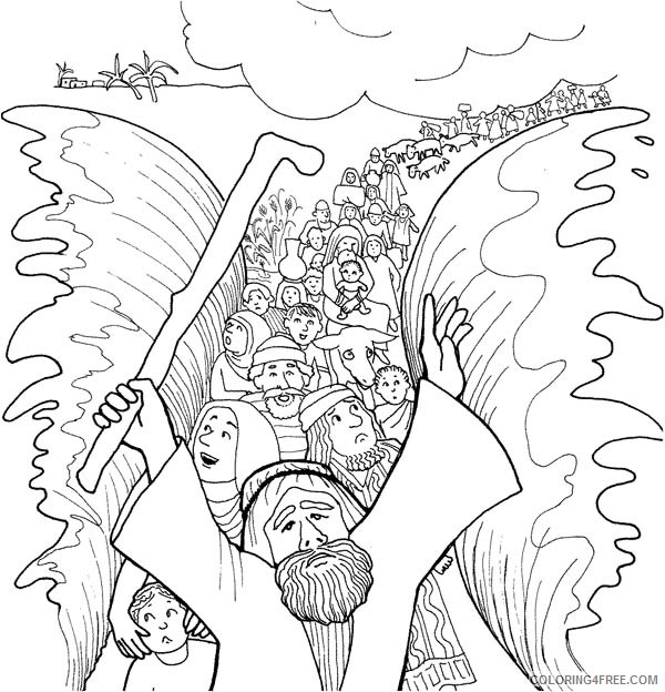 moses coloring pages and the exodus Coloring4free