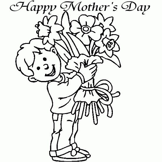 mothers day coloring pages for boys Coloring4free