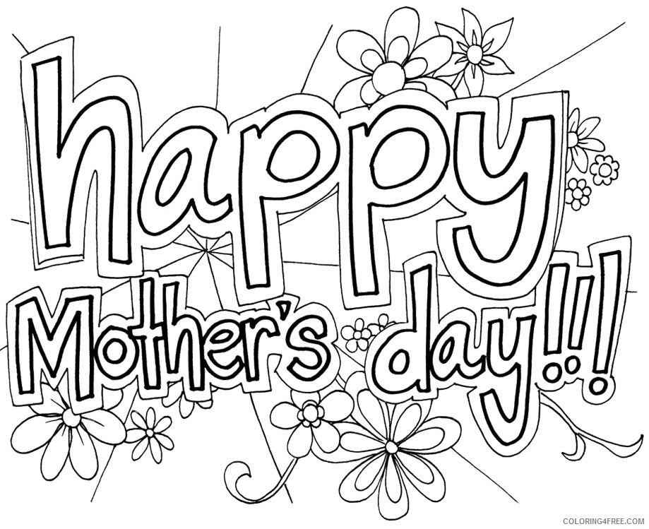 mothers day coloring pages for girls Coloring4free