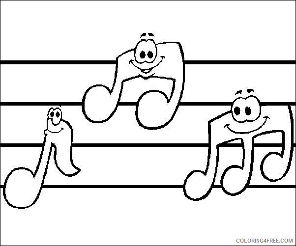 music coloring pages printable Coloring4free