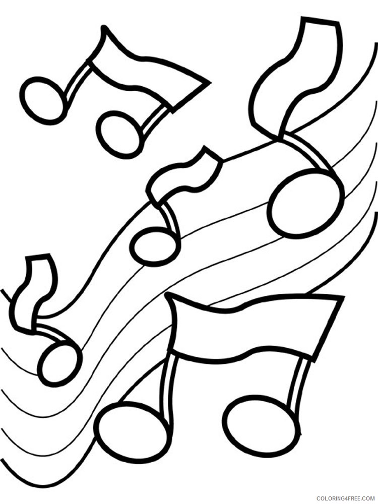 music notes coloring pages Coloring4free