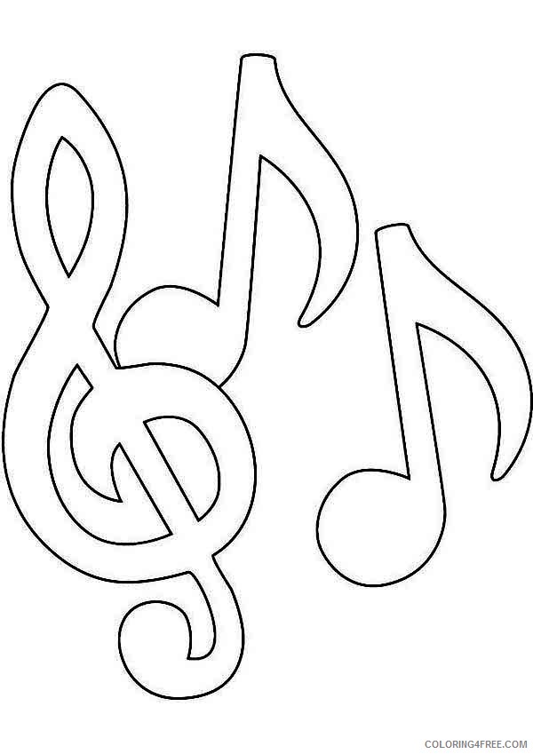 music notes coloring pages for kids Coloring4free