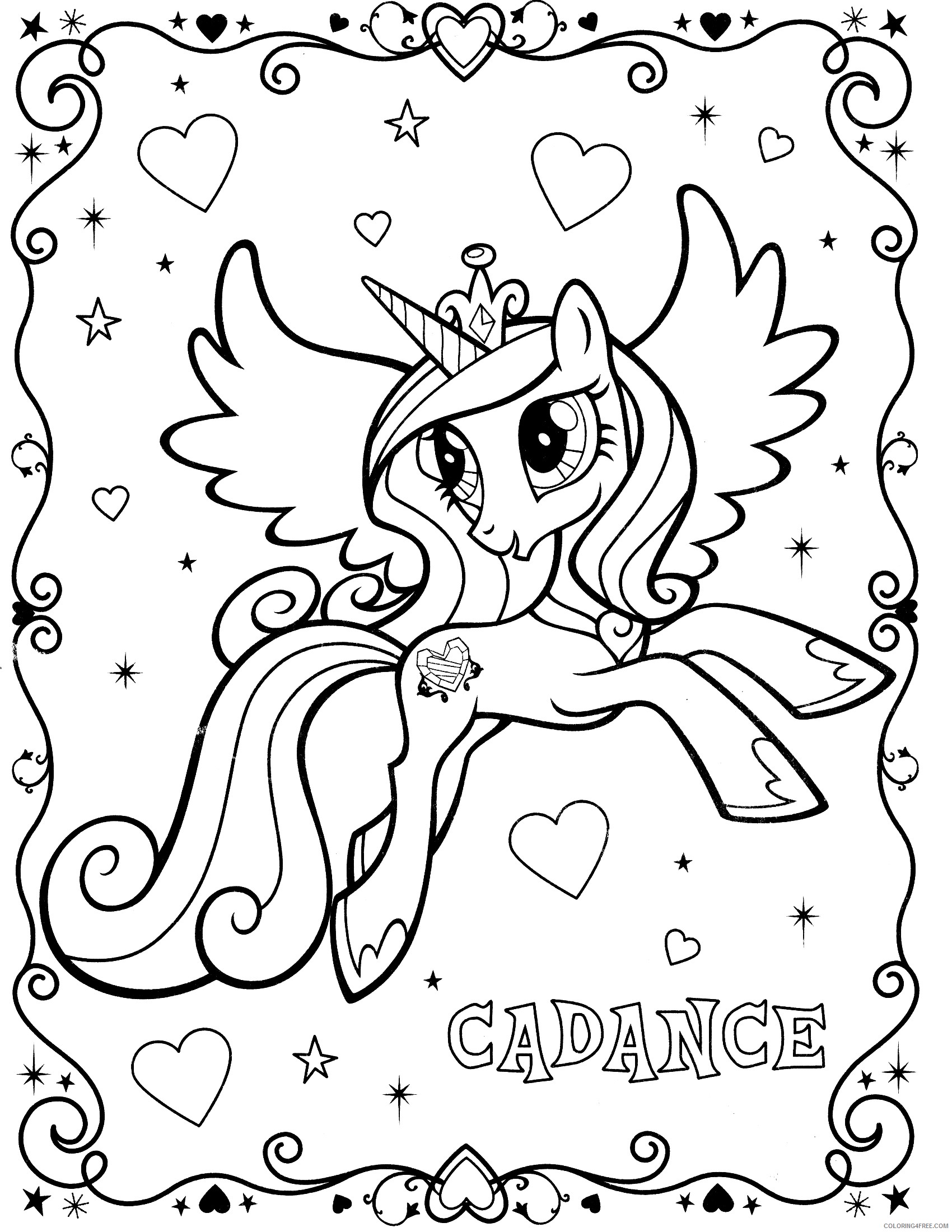 my little pony coloring pages for girls Coloring4free