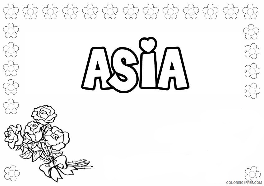 name coloring pages asia Coloring4free