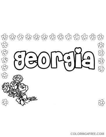 name coloring pages georgia Coloring4free