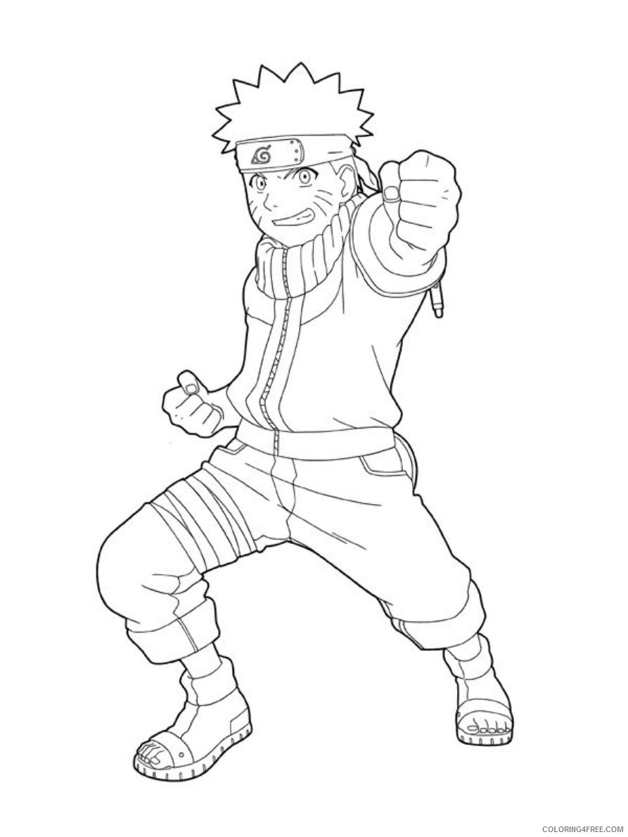 naruto coloring pages for kids Coloring4free