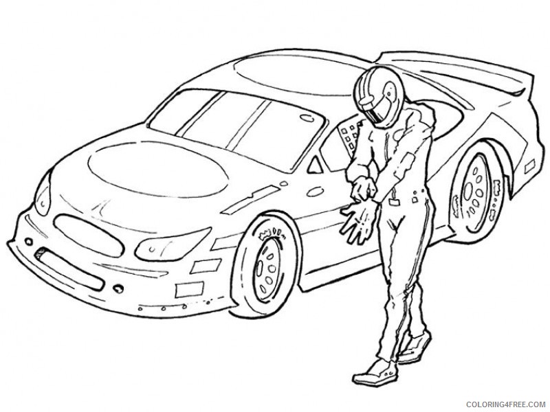 nascar coloring pages driver Coloring4free