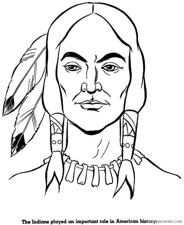 native american face coloring pages Coloring4free