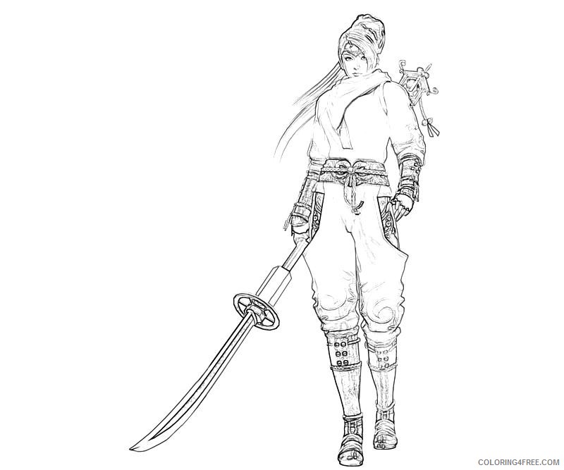 ninja coloring pages for girls Coloring4free
