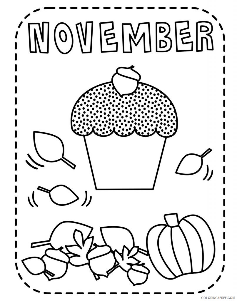 november coloring pages for kids Coloring4free