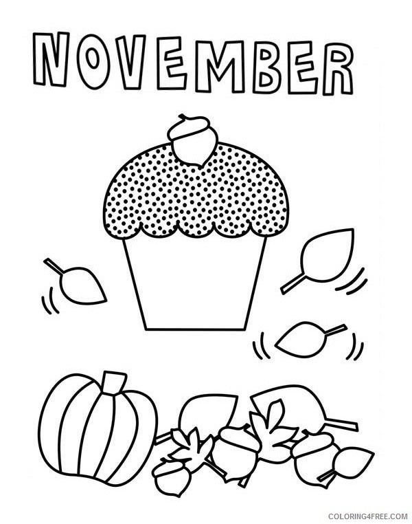 november coloring pages for kindergarten Coloring4free