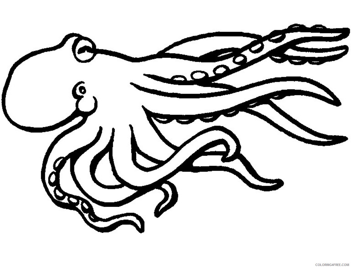octopus coloring pages for children Coloring4free