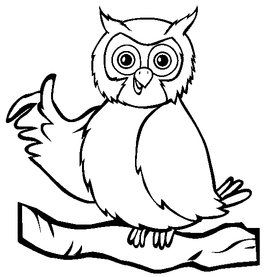 owl coloring pages printable Coloring4free