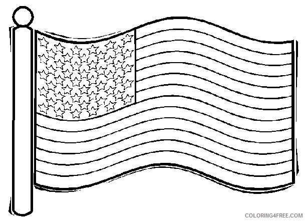 patriotic coloring pages american flag Coloring4free