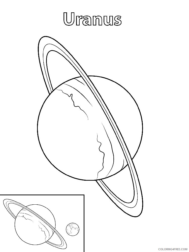 planet coloring pages uranus Coloring4free