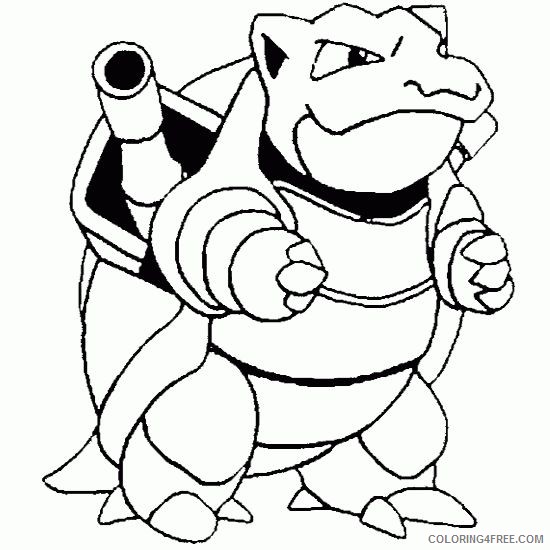 pokemon coloring pages blastoise Coloring4free
