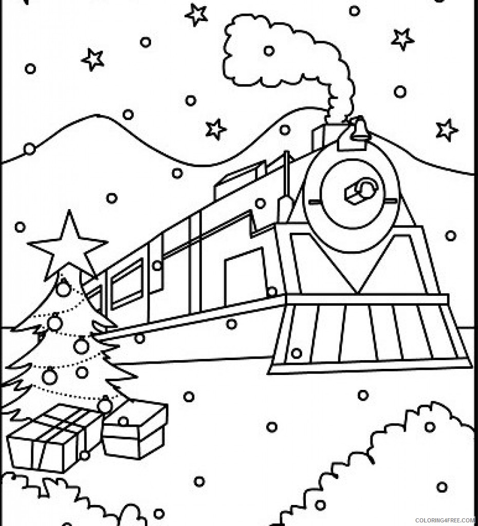 polar express coloring pages printable Coloring4free