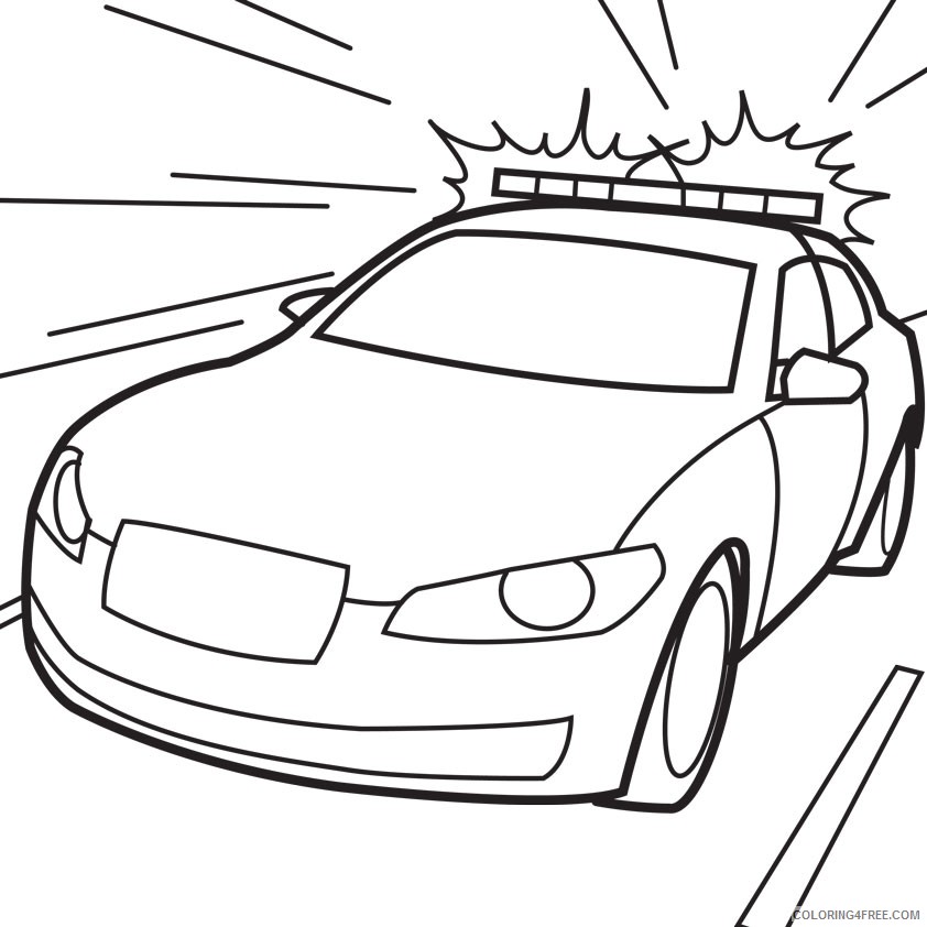 police car coloring pages Coloring4free