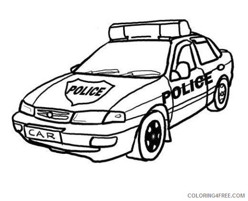police car coloring pages printable Coloring4free