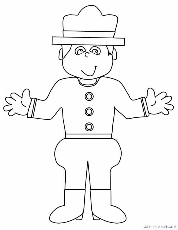 police coloring pages for preschooler Coloring4free