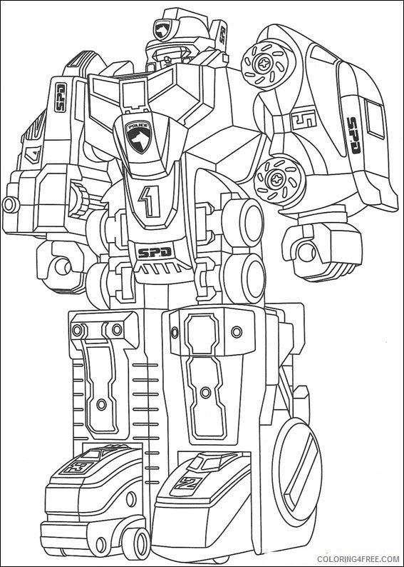 power ranger coloring pages robot Coloring4free