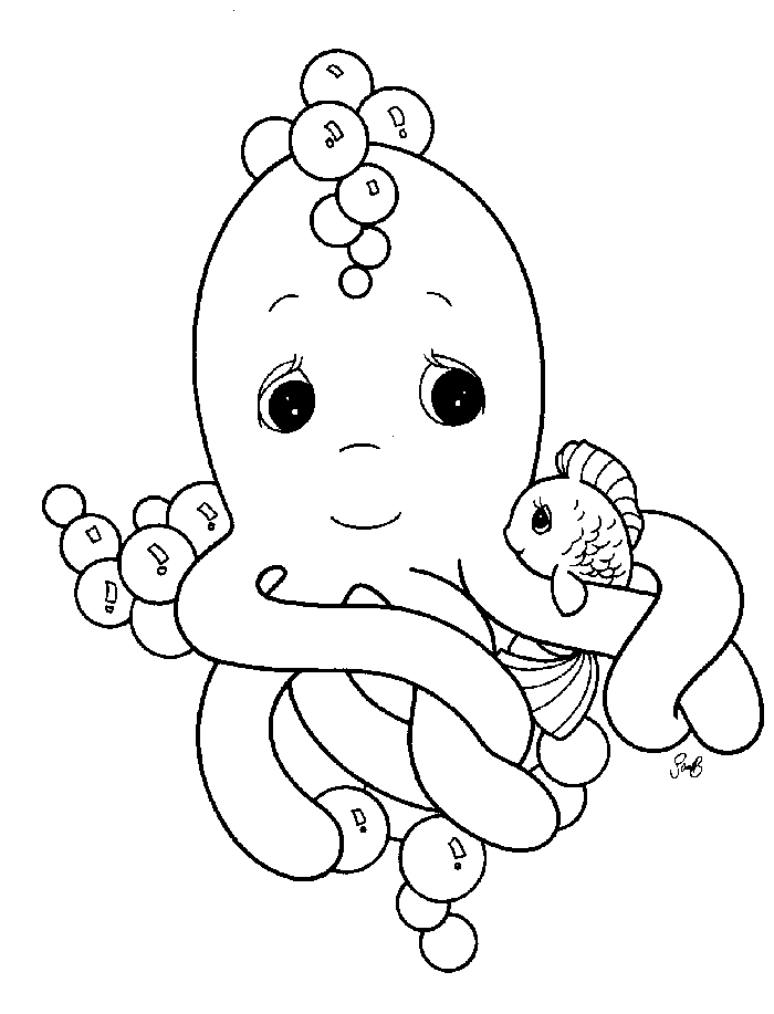 precious moments coloring pages animals Coloring4free