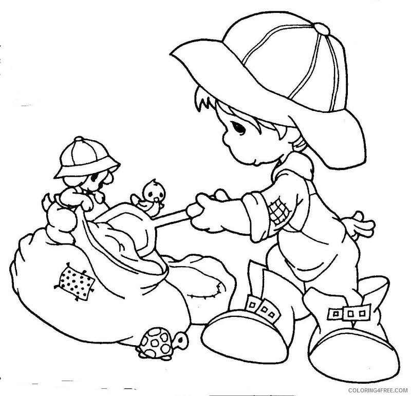 precious moments coloring pages farmer Coloring4free