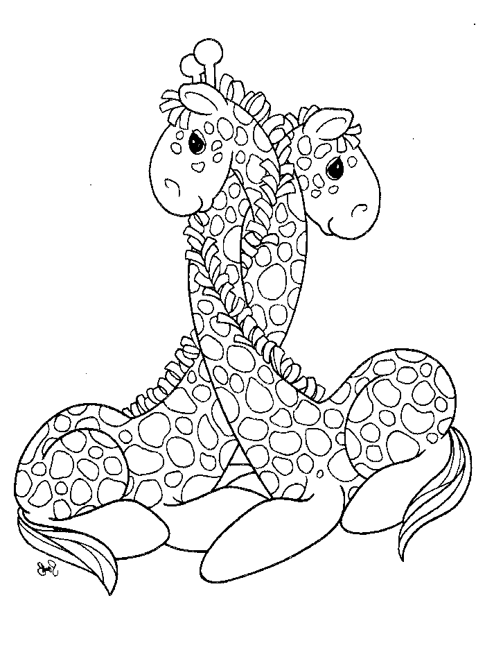 precious moments coloring pages giraffe Coloring4free