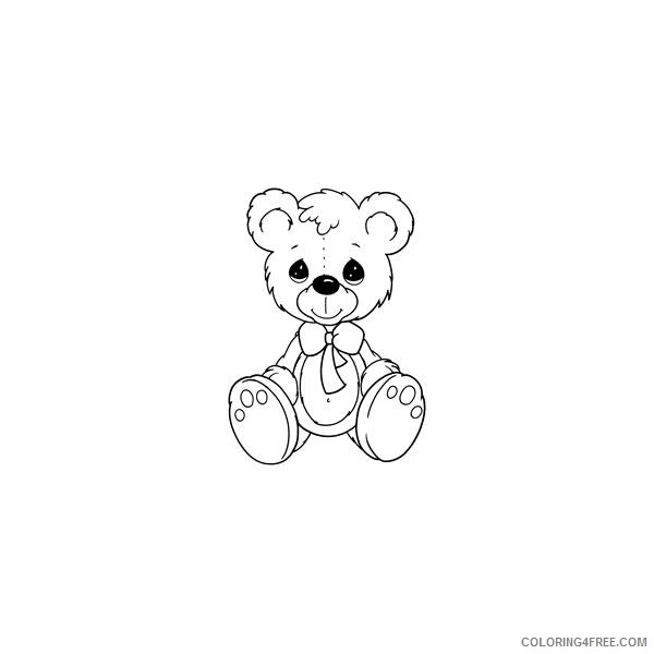 precious moments coloring pages teddy bear Coloring4free