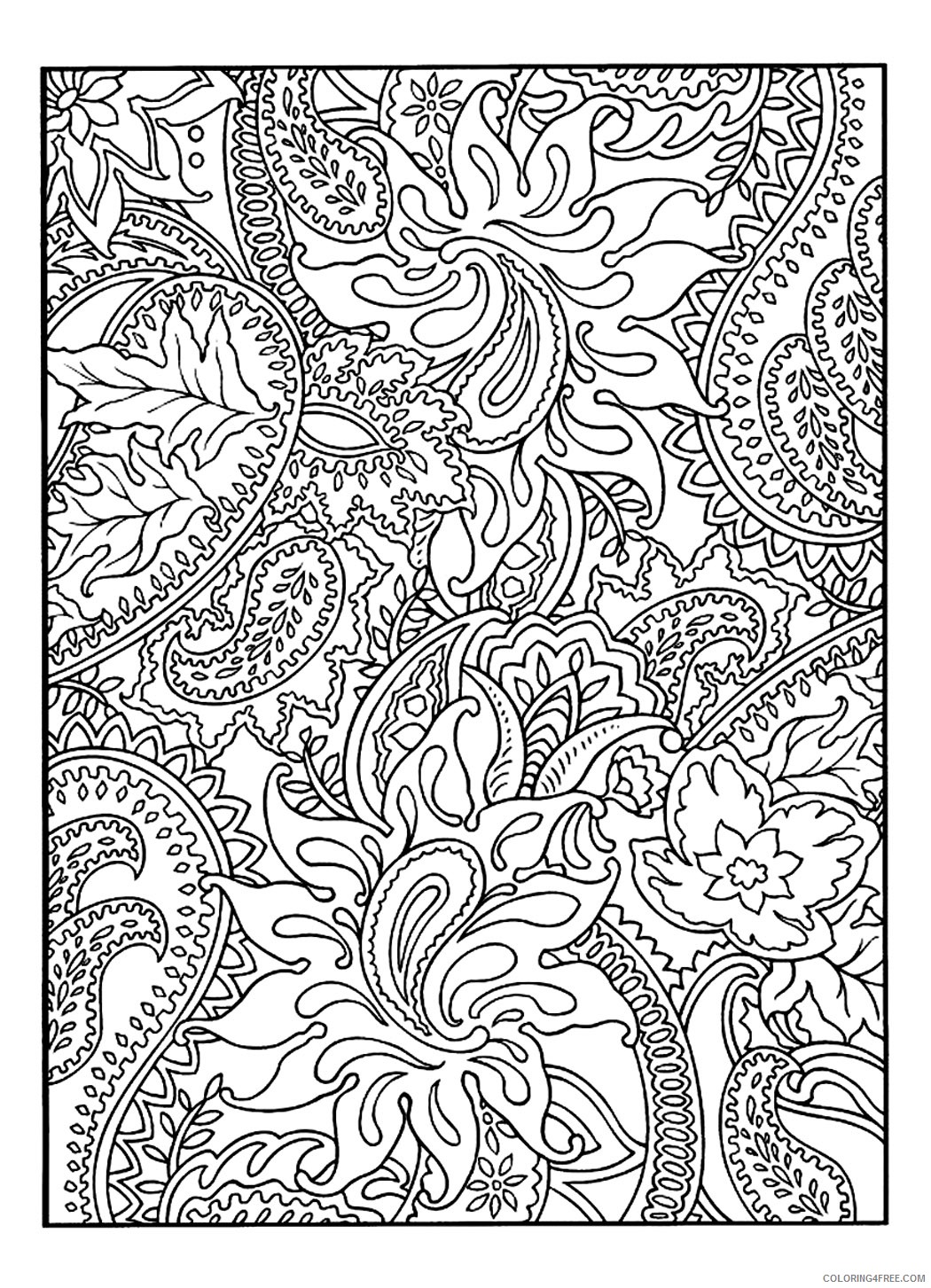 pretty coloring pages for adults Coloring4free
