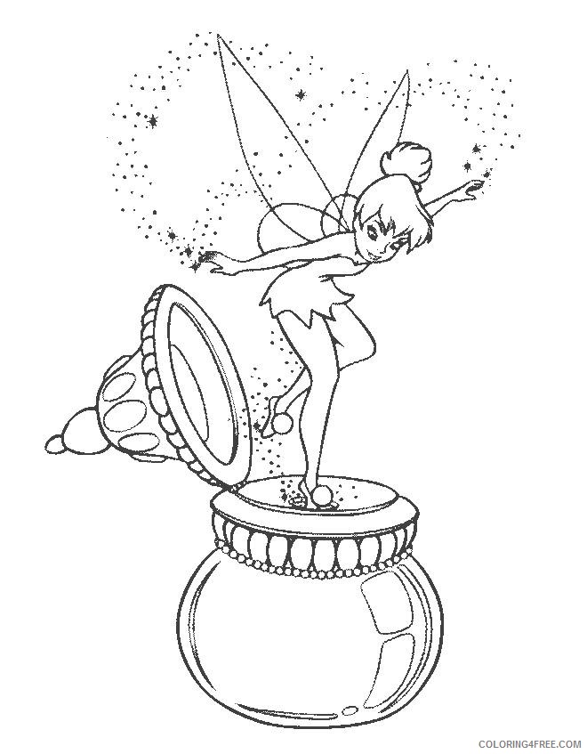 pretty coloring pages tinkerbell Coloring4free