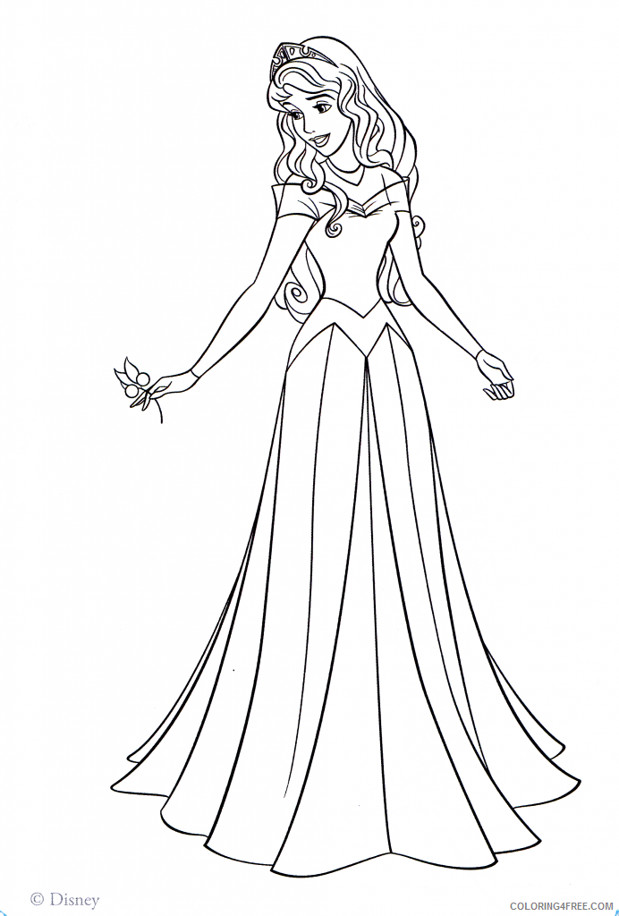 princess aurora coloring pages to print Coloring4free