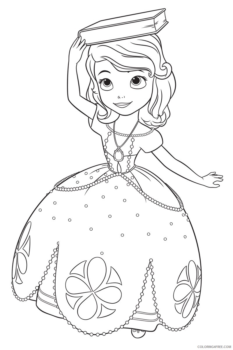 princess sofia coloring pages bring a book Coloring4free