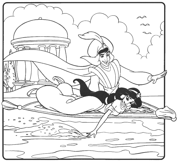printable aladdin coloring pages Coloring4free