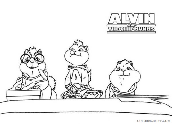 printable alvin and the chipmunks coloring pages Coloring4free