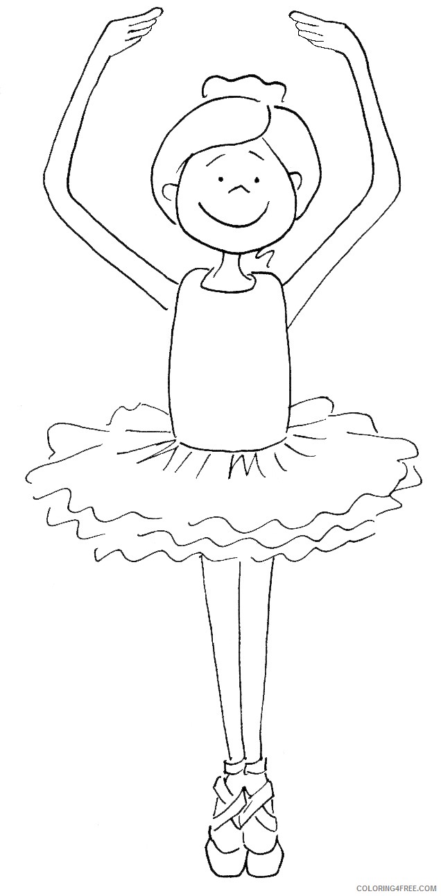 printable ballet coloring pages for kids Coloring4free