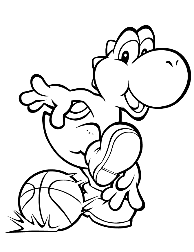 printable basketball coloring pages for kids Coloring4free